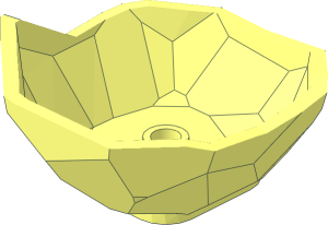 ~Rock  4 x  4 x  1.667 Bottom Dual Mould Lower Section