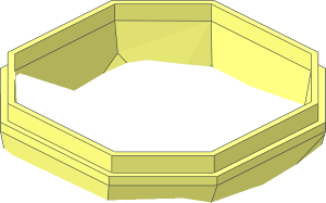 ~Rock  4 x  4 x  1.667 Bottom Dual Mould Upper Section