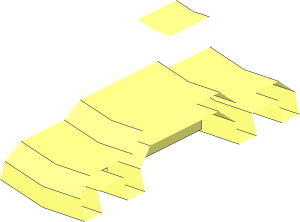 ~Wheel Rim 20 x 30 with  6 Dual Spokes and External Ribs -  1/12 Rim with Rib