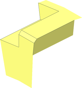 ~Tyre 14/ 43 x 30 Offset Tread Segment