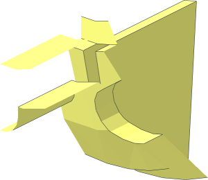 ~Wheel Rim 14 x 30 with 6 Spokes No Pegholes - 1/12 with Notch