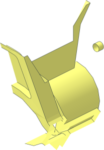 ~Wheel Rim 26 x 43 with 6 Spokes and 6 Pegholes - 1/12