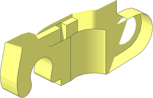 ~Technic Chain Tread 5 Wide - Chain Link Half