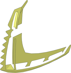 ~Technic Bionicle Weapon Pincer  8 x  7 - Subpart