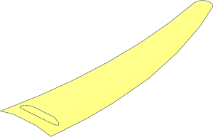 ~Minifig Sword Saber with Clip Pommel Blade Surface