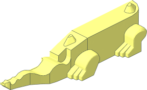 ~Animal Crocodile Body - Half