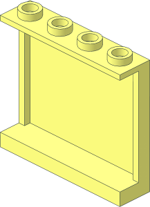 ~Panel  1 x  4 x  3 with Side Flanges without Front