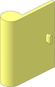 ~Door  1 x  3 x  3 Left with Hollow Hinge - Main Part