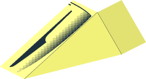 ~Wedge  4 x  4 Triple with Droid Fighter Pattern Half