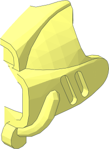 ~Minifig Helmet Visor Underwater - Half