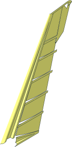 ~Technic Wing 11 x  8 Half