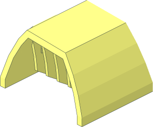 ~Technic Panel Side Flaring Intake  4 x  6.5 Half