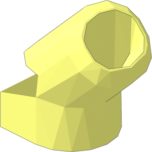 ~Plate  1 x  2 with Exhaust Ports - End