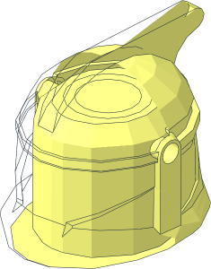 ~Minifig Helmet SW Clone Trooper Phase I - without Front Face