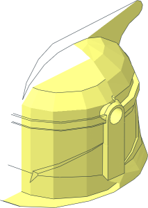 ~Minifig Helmet SW Clone Trooper Phase I without Front Face - Half