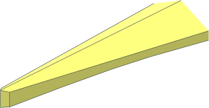 ~Plate  1 x  2 with Tooth and Flexible Tip - Rubber Tip