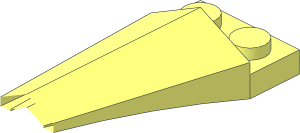 ~Plate  1 x  2 with Tooth and Flexible Tip - Plate & Tooth Base