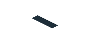 ~Sticker  1.9 x  3.8 with Black Stripe on White Background - First Face