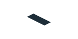 ~Sticker  1.9 x  3.8 with Black Stripe on White Background - Fifth Face