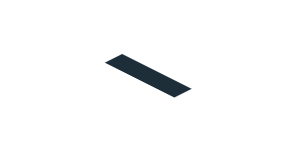 ~Sticker  1.9 x  3.8 with Black Stripe on White Background - Sixth Face