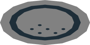 ~Sticker  0.5 x  1.8 with Fog Light and Silver Stripe on Black Background Left - Fog Light