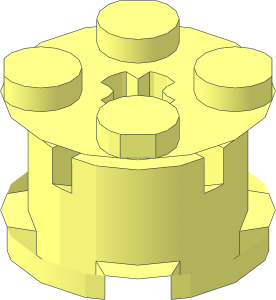 ~Brick  2 x  2 Round Reinforced without Outer Surface