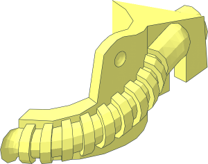 ~Minifig Fire Helmet Breathing Hose Half