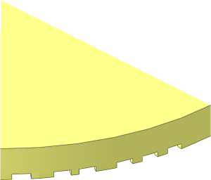 ~Brick 12 x 12 Corner Round - 1/8
