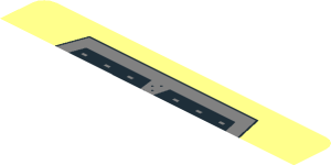 ~Sticker  1.8 x  1.9 with Black Radiator Grille and Bugatti Logo on Transparent Background - First Face