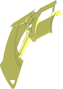 ~Technic Bionicle Weapon Shield Blade - Half