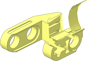 ~Technic Linear Actuator  2 x  2 Bracket Hinged Mount