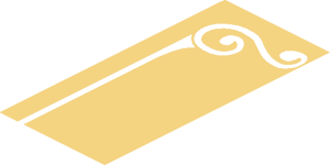 ~Sticker  3.7 x  1.7 with White Decorative Border on Chrome Gold Background - Quarter