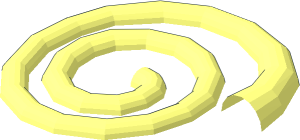 ~Minifig Whip Coiled Half Tail