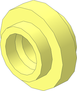 ~Wheel  4 x 10 for Plate  2 x  2 with 2 Stub Axles