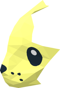 ~Animal Cat Crouching with Black Eyes, Nose and Whisker Dots Pattern - Pattern