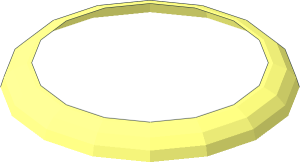 ~Minifig Torso Skeleton with Thin Shoulder Pins - Half Torus for Spine