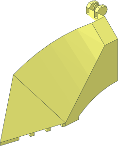 ~Windscreen  8 x  6 x  4 with Click Hinge Fingers Half