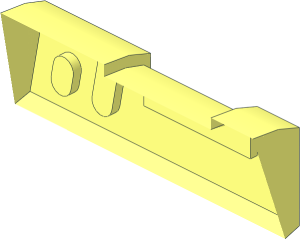 ~Minifig Gun Short Blaster - Side