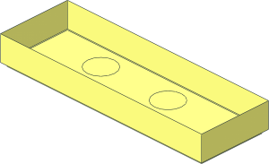 ~Tile  1 x  3 without Top Face
