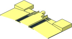 ~Duplo Train Track Level Crossing - Half
