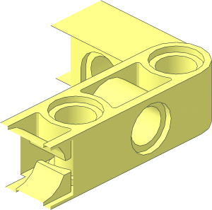 ~Technic Beam  7 x  5 with Open Centre  5 x  3 Quarter