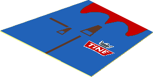 Sticker Minifig Torso with Small "TINE" Logo, Brown Zipper and Red Collar