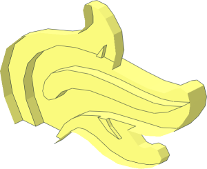 ~Minifig Plume/Flame Triple - Half