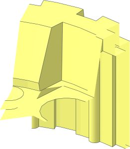 ~Wheel 20 x 64 with Spikes and 13 Pegholes - 1/12