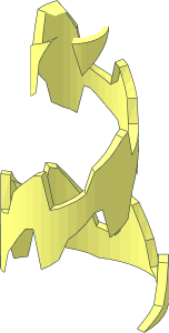 ~Cone  4 x  4 x  6 Jagged with Inner Gear 24 Teeth - 1/3 Cone