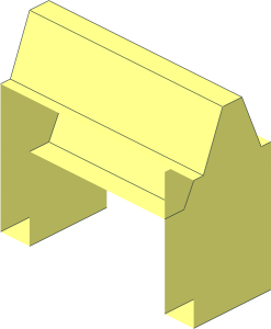 ~Technic Gear Rack with Pegholes and Axleholes - Tooth Module