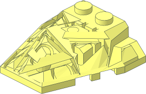~Wedge  4 x  4 Fractured Polygon Top - Base