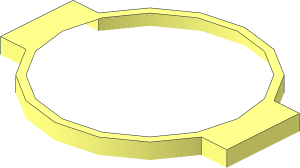~Technic Shock Absorber 11L Piston End, Spring End Segment