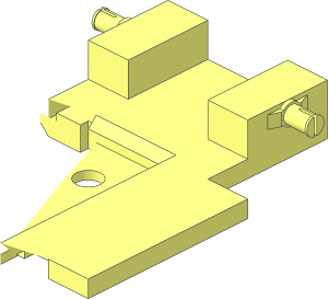 ~Car Base  6 x 10 x with 2 x 4 Recessed Centre - Half