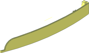 ~Boat Hull Floating 36 x  7 x  7 Bottom - Half